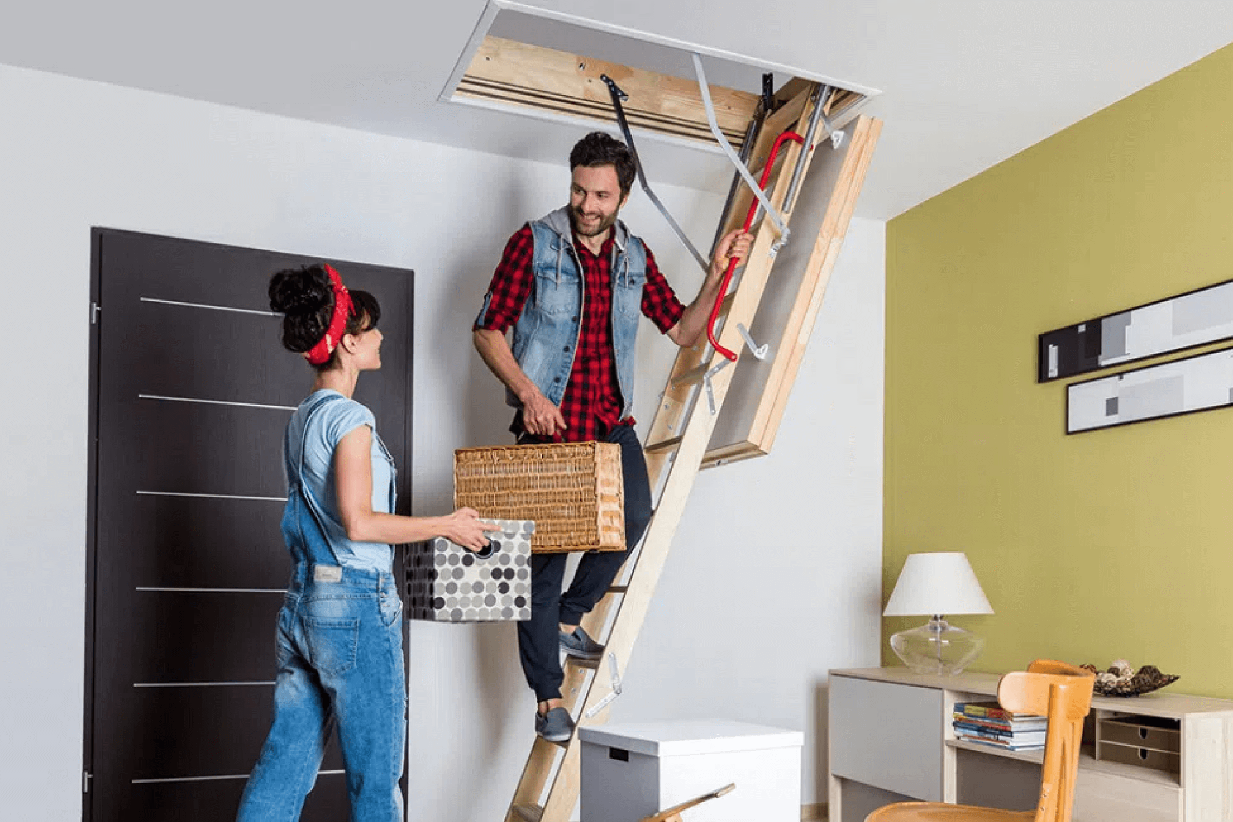 Telescopic loft ladder